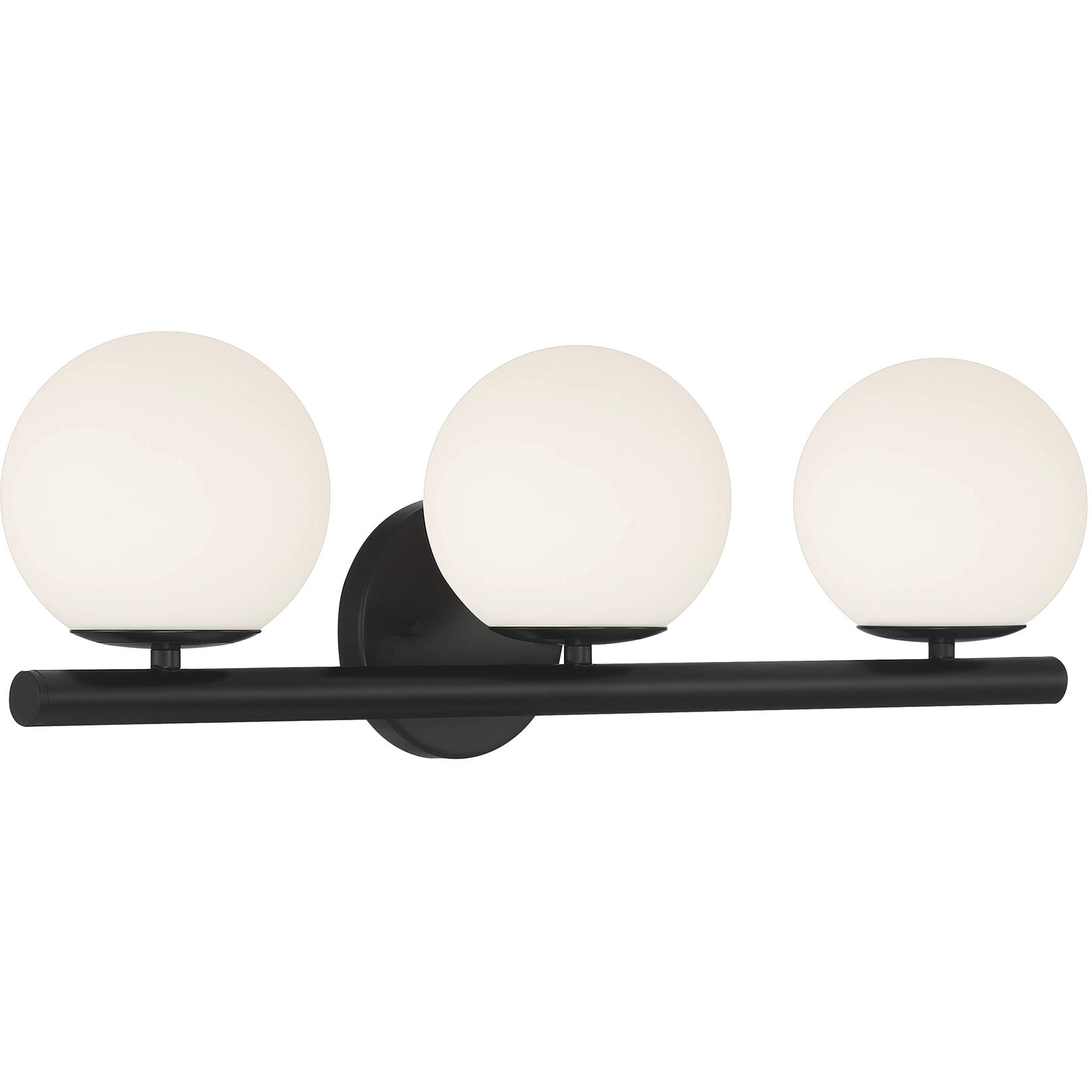 Crown Heights 3 Light 25 inch Matte Black Vanity Light Wall Light